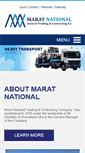 Mobile Screenshot of maratnational.com